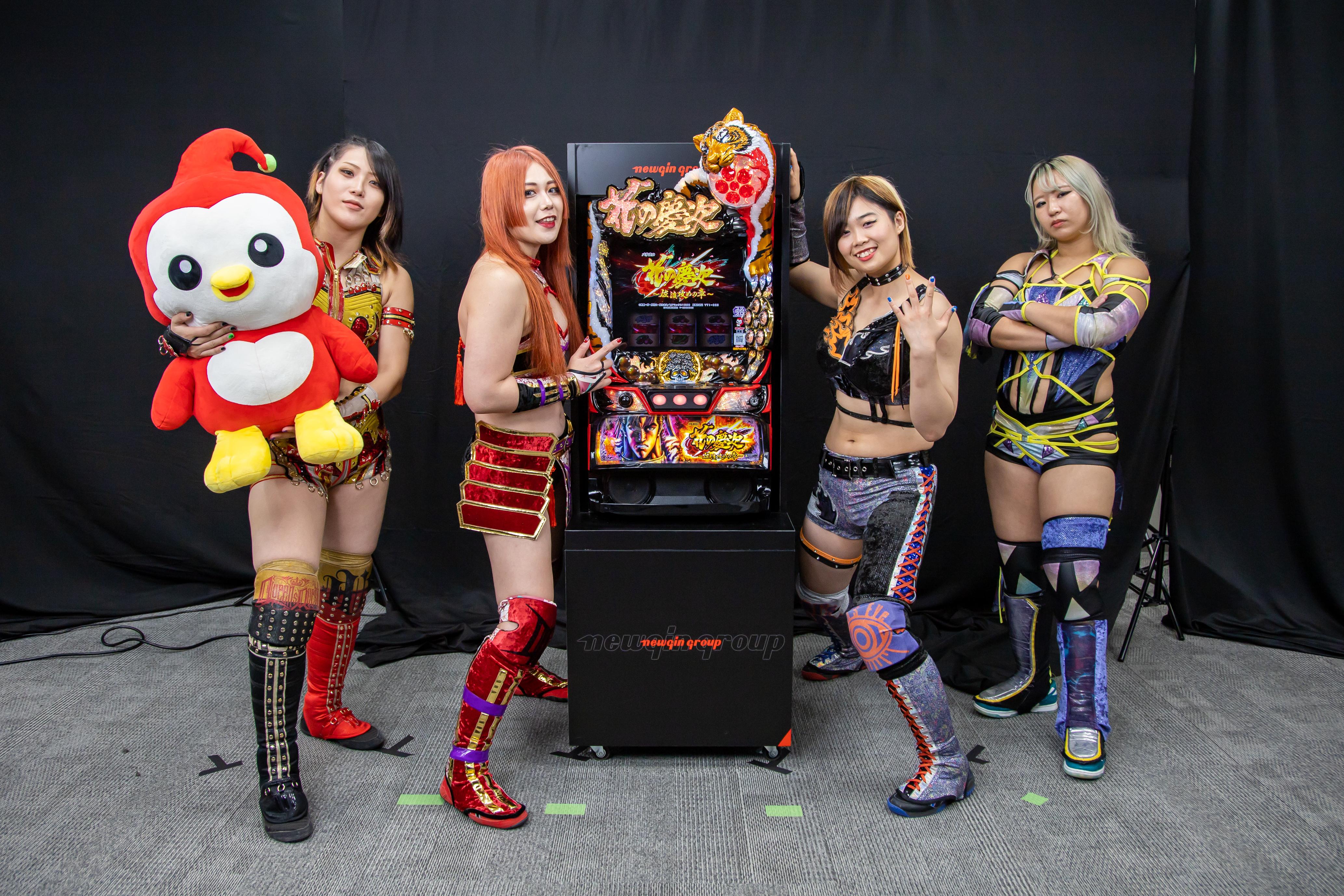 スマスロ慶次で女子プロと共闘|ニューギングループ