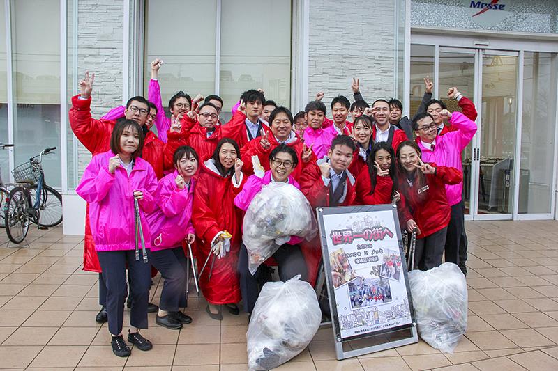 ホール5店舗が足立区で合同清掃|メッセ